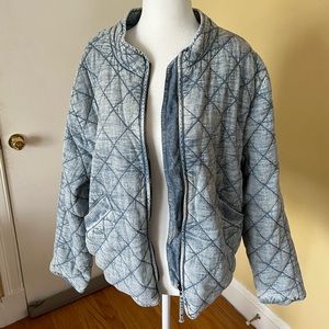 Splendid Chambray Quilted Jacket